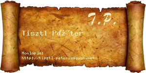 Tisztl Péter névjegykártya